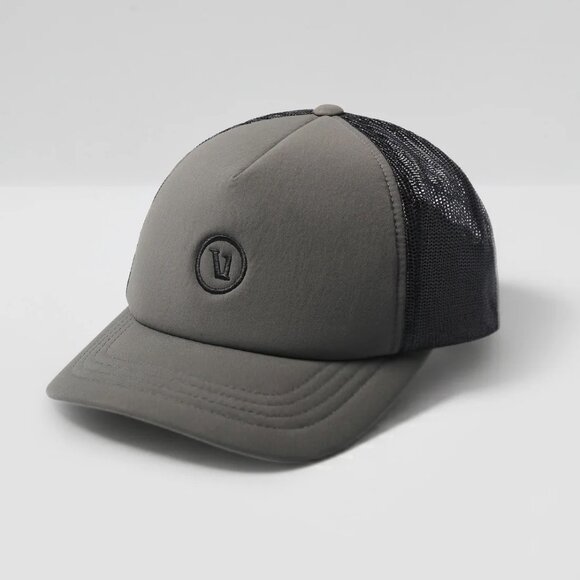 NEW Vuori Inspired Foam Trucker Hat Vintage Charcoal Unisex Athleisure Snapback - Picture 1 of 15